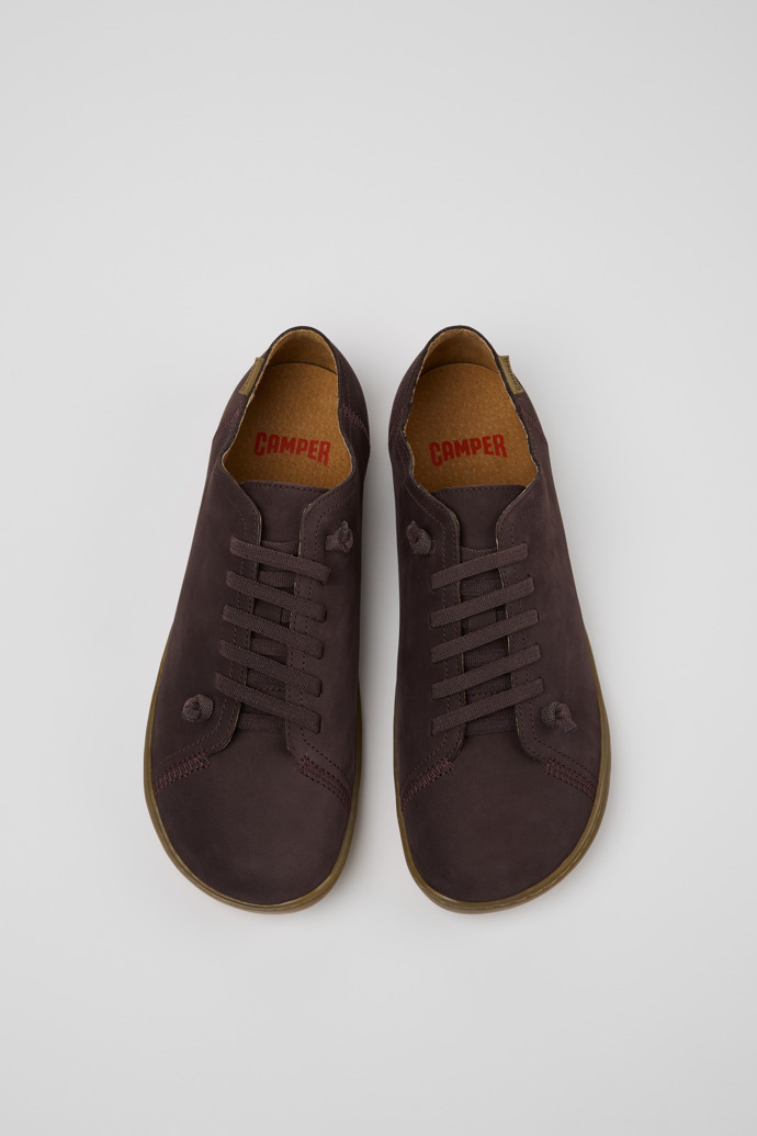 Camper Peu - Brauner Herrenschuh aus Nubukleder und Leder.