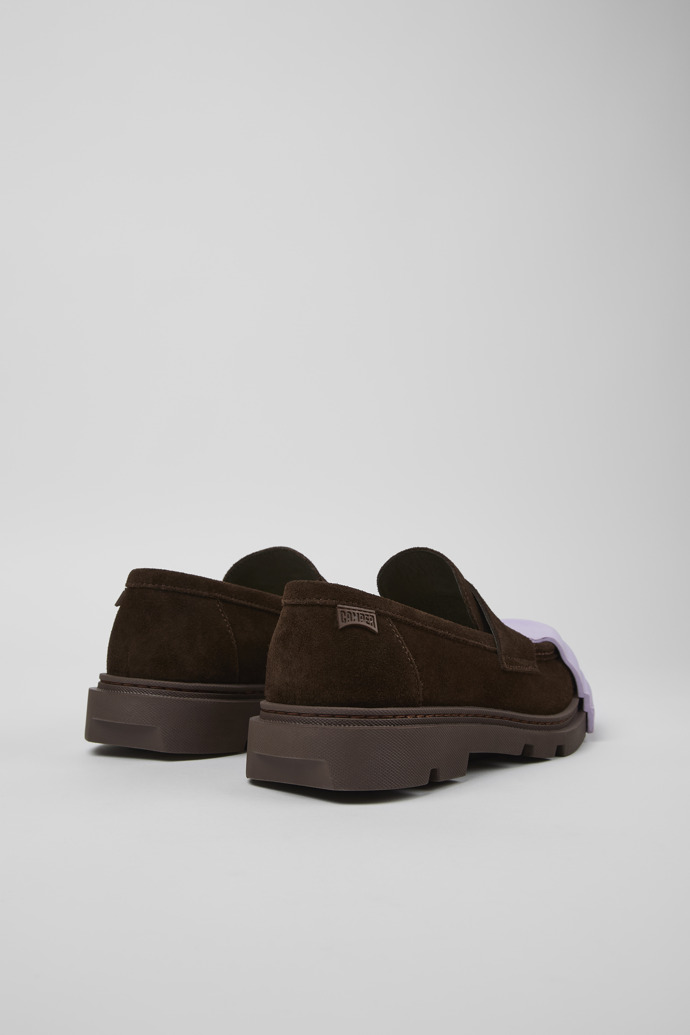 Camper Junction - Brauner Damensloafer aus Nubukleder