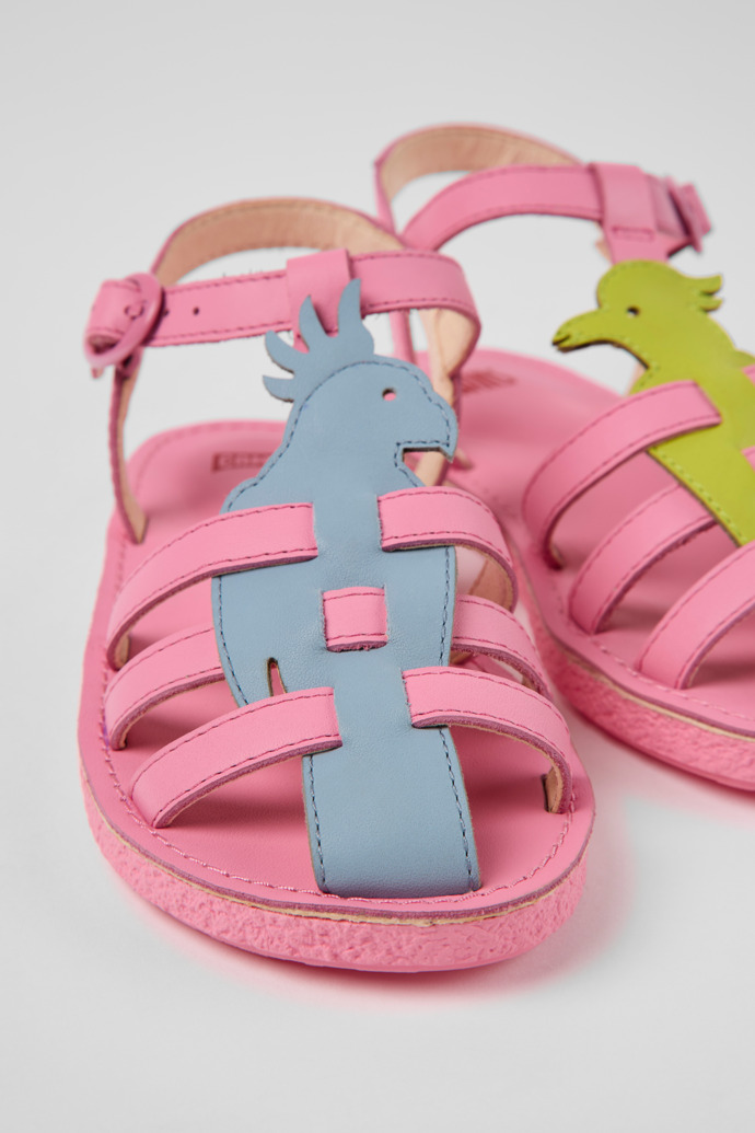 Camper Twins - Mehrfarbige Kindersandale aus Leder