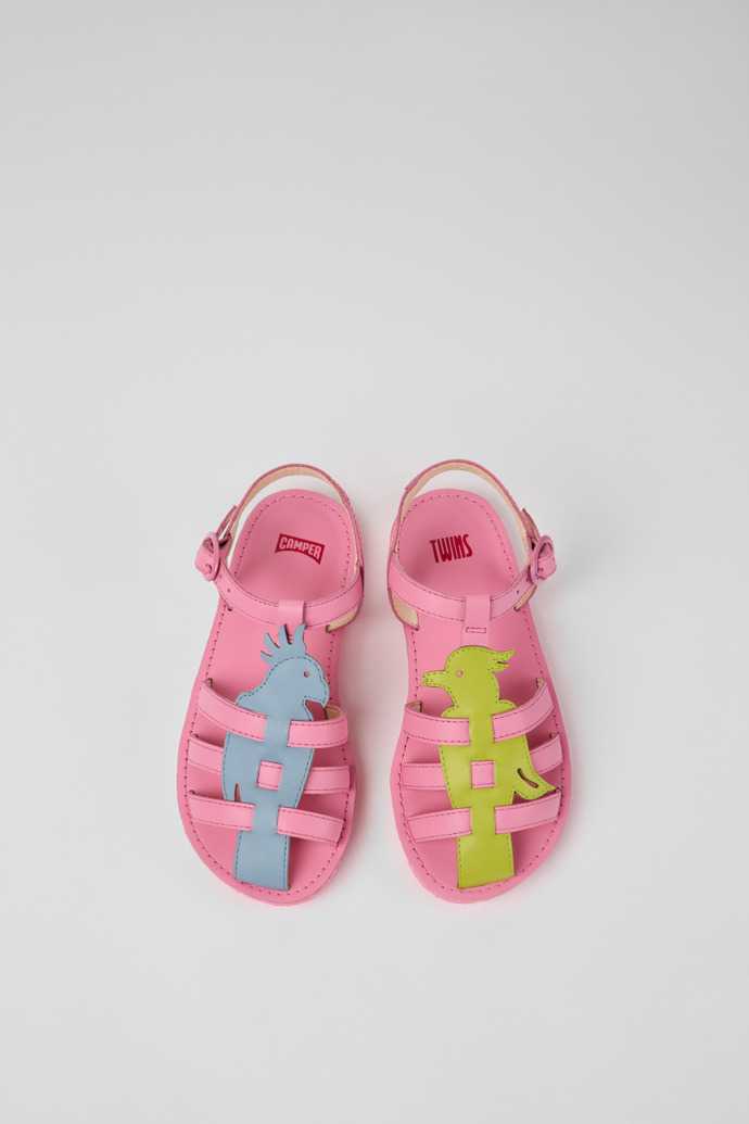 Camper Twins - Mehrfarbige Kindersandale aus Leder