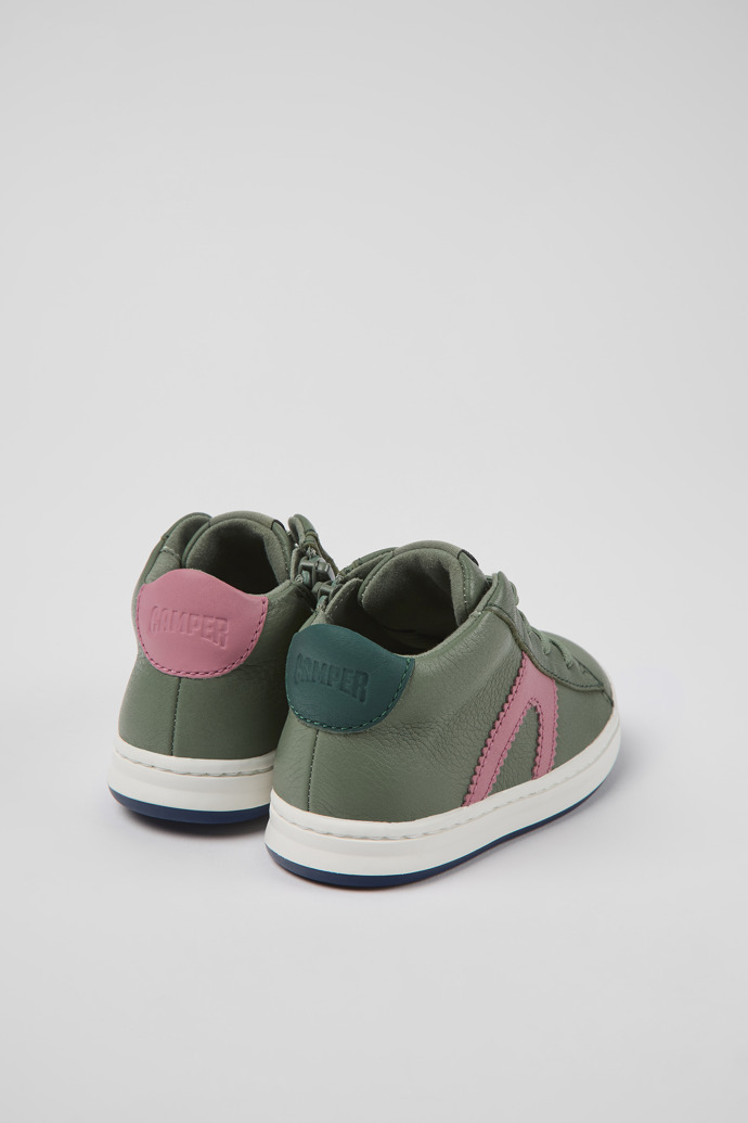 Camper Twins - Grüner Kindersneaker aus Leder