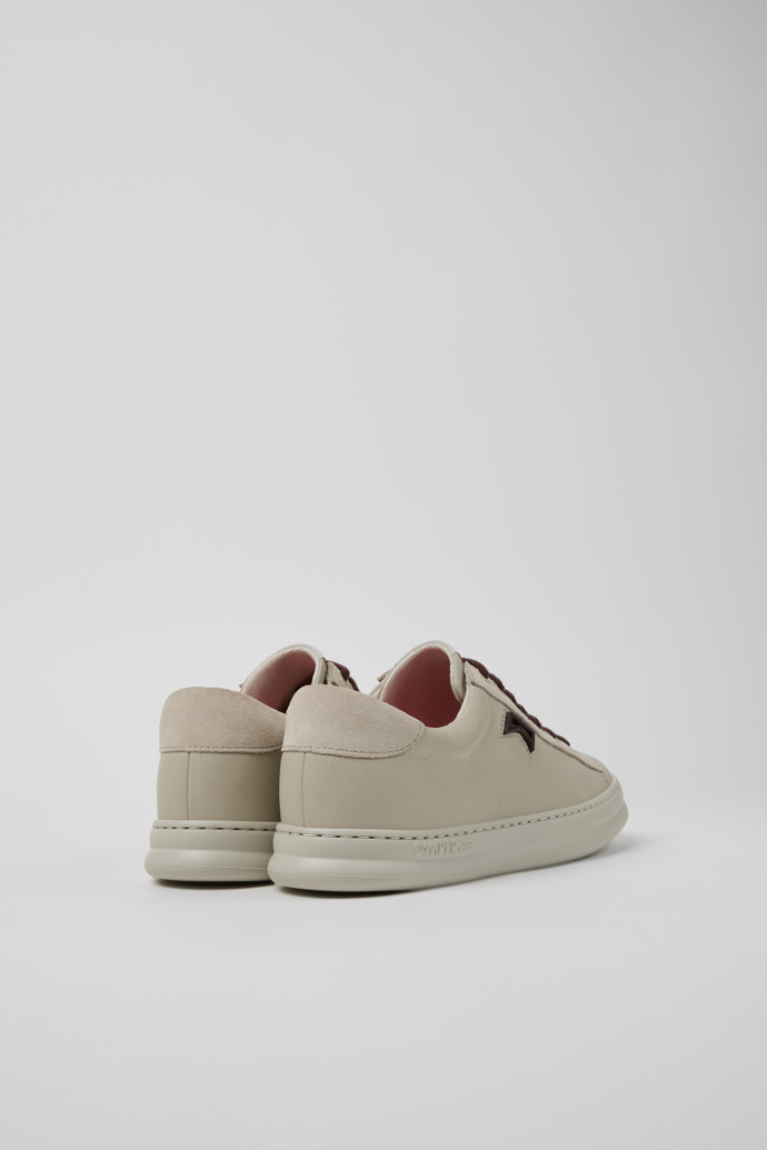 Camper Runner - Graue Damensneaker aus Leder und Nubukleder.