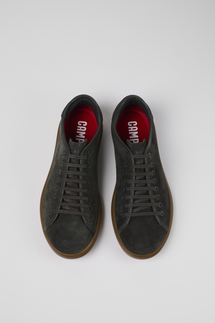 Camper Pelotas Soller - Grauer Herrensneaker aus Nubukleder/Leder