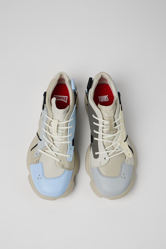 Camper Twins - Mehrfarbiger Herrensneaker aus Leder und Textil