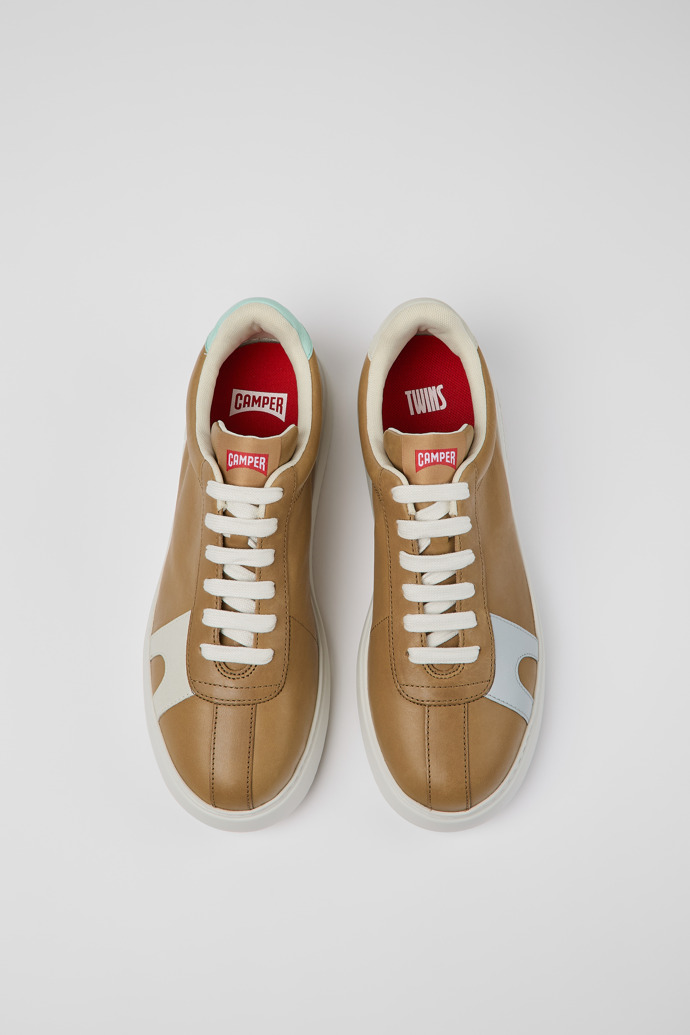 Camper Twins - Brauner Herrensneaker aus Leder