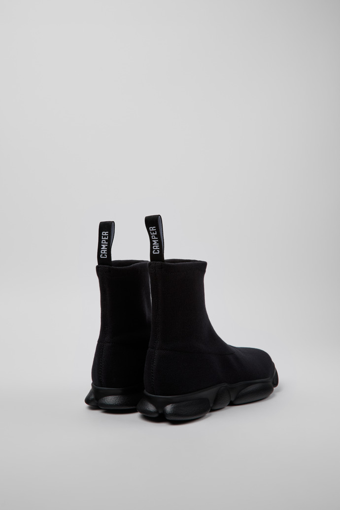 Camper Karst - Schwarzer Mid-Boot aus TENCEL™ Lyocell™ und recyceltem PET für Herren.