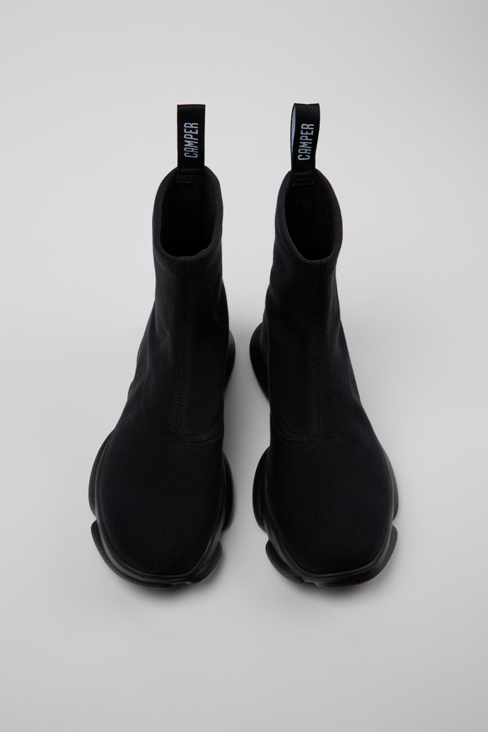 Camper Karst - Schwarzer Mid-Boot aus TENCEL™ Lyocell™ und recyceltem PET für Herren.
