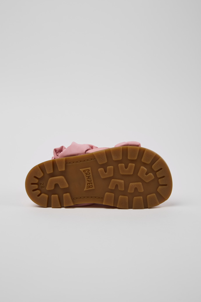 Camper Brutus Sandal - Rosa Sandalen aus Leder und recyceltem PET für Kinder.