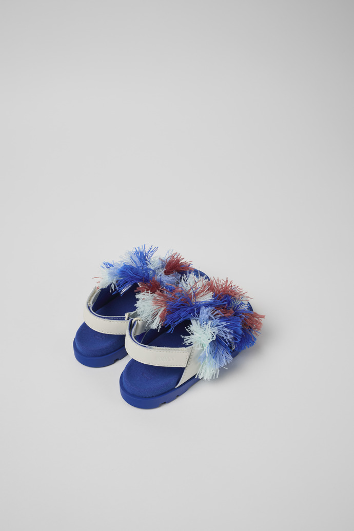 Camper Twins - Weiße Ledersandalen