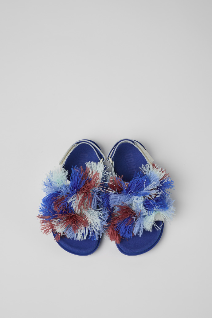 Camper Twins - Weiße Ledersandalen