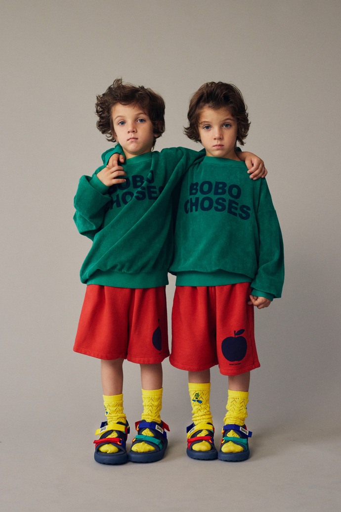 Camper Bobo Choses x Camper - Mehrfarbige Kindersandalen aus Textil.