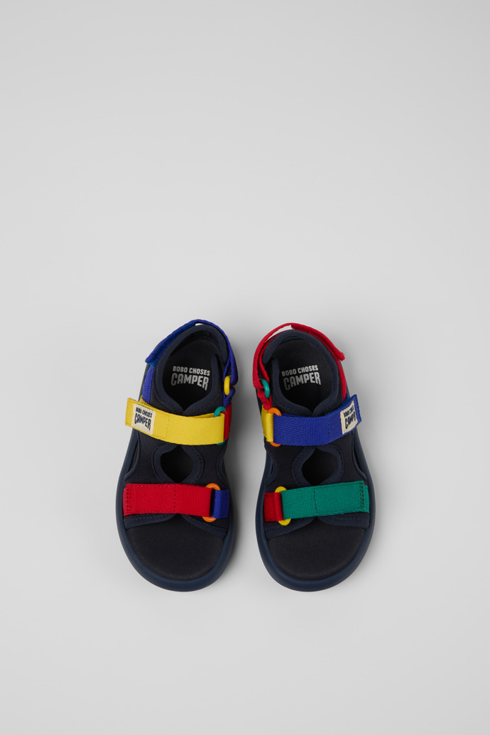 Camper Bobo Choses x Camper - Mehrfarbige Kindersandalen aus Textil.