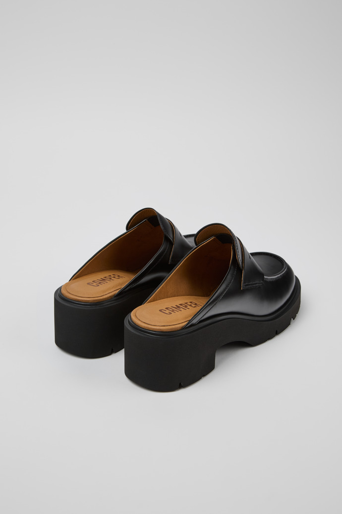 Camper Milah - Schwarze Lederclogs für Damen