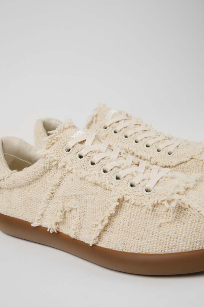 Camper Pelotas Soller - Beiger Herrensneaker aus Bio-Baumwolle.