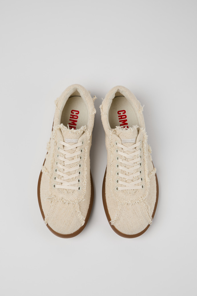 Camper Pelotas Soller - Beiger Herrensneaker aus Bio-Baumwolle.