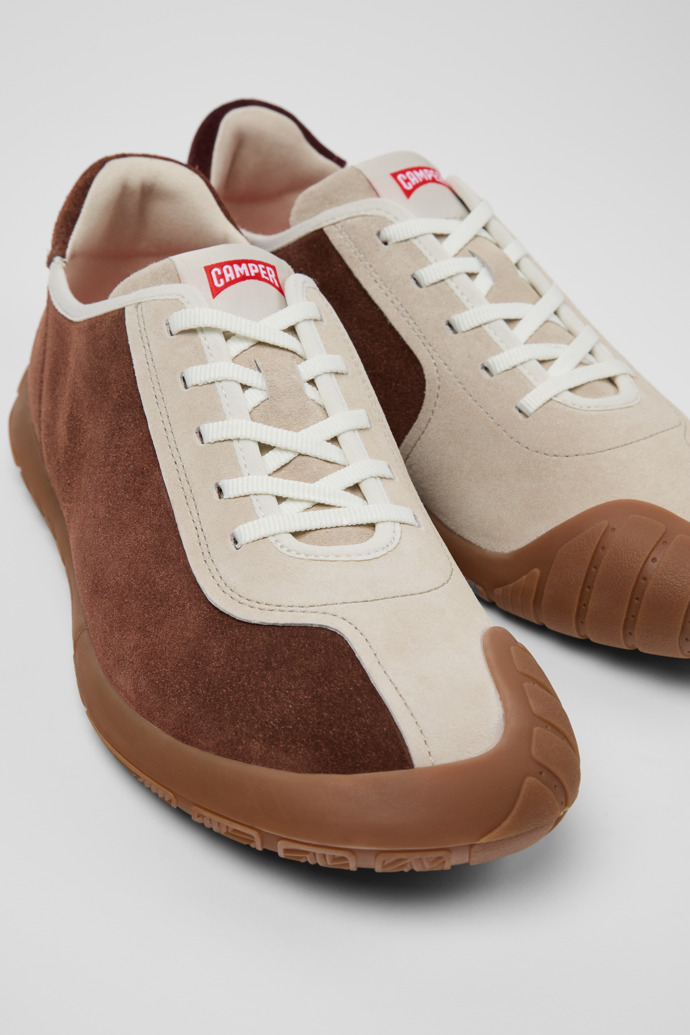 Camper Twins - Mehrfarbiger Herrensneaker aus Veloursleder und Nubukleder.