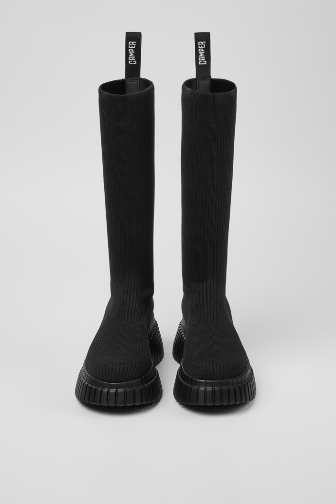 Camper Pix BCN - TENCEL - Schwarze Stiefel aus TENCEL™ Lyocell für Damen.