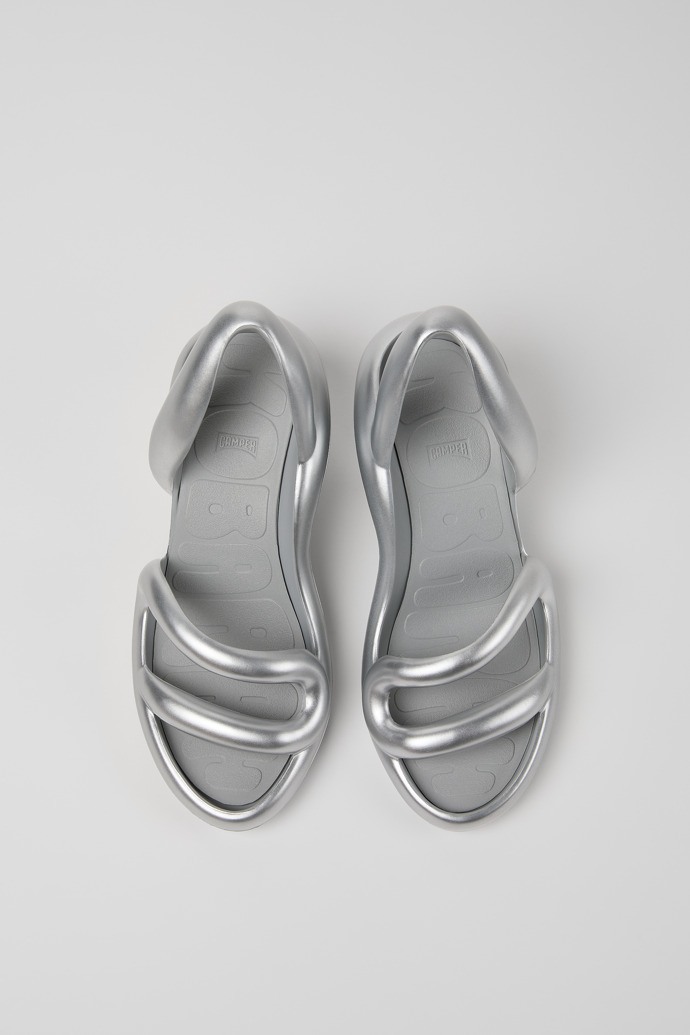 Camper Kobarah - Silberne Unisex-Sandale.
