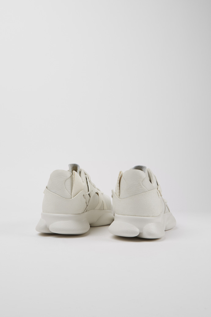 Camper Karst - Weißer Herrensneaker aus ungefärbtem Leder