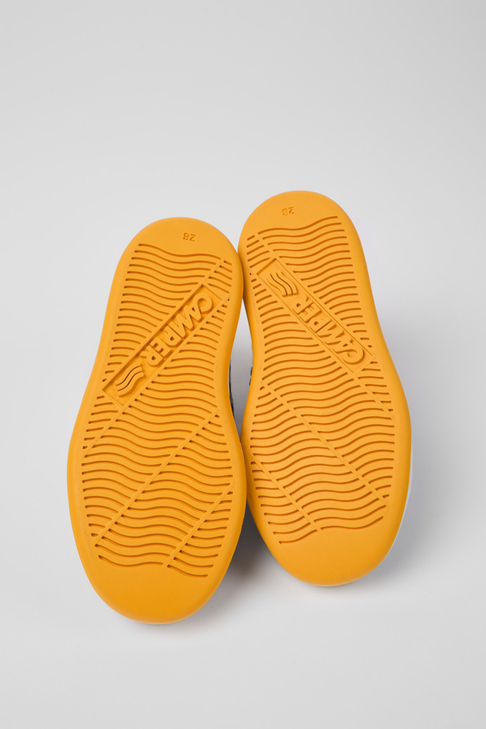 Camper Runner - Blau-weißer Kindersneaker aus Textil