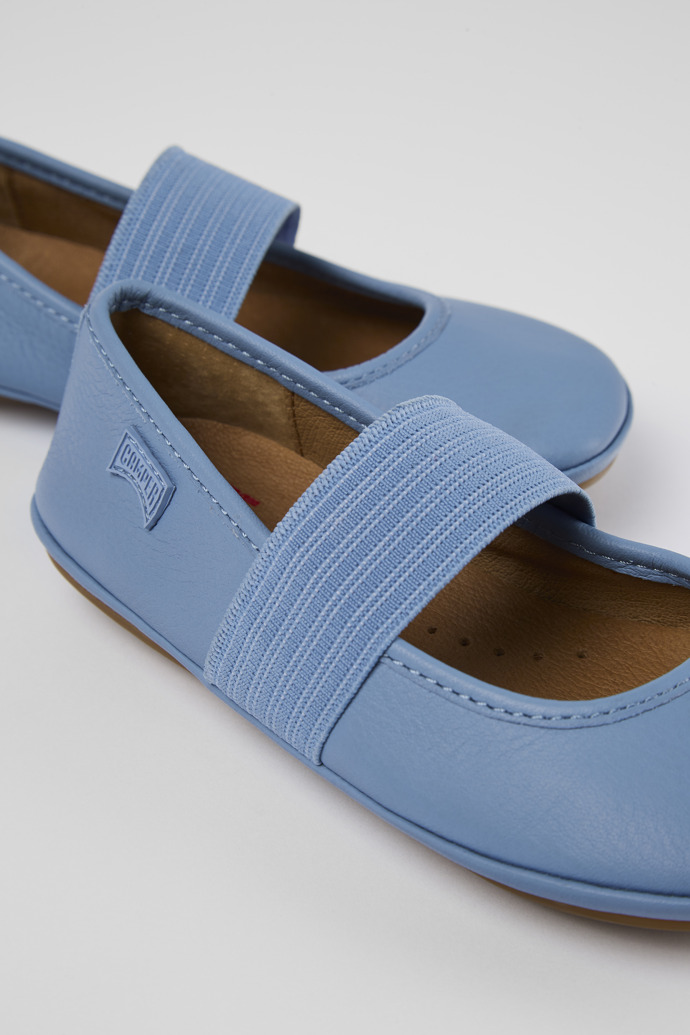 Camper Right - Blaue Lederballerinas