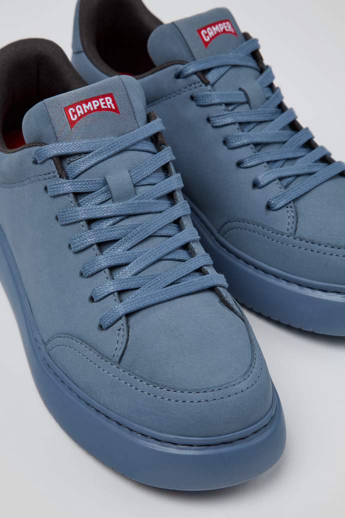 Camper Runner K21 - Blau Damensneaker aus Nubukleder