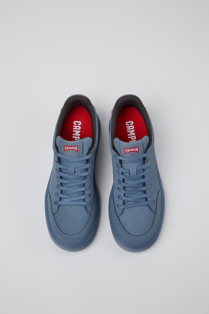 Camper Runner K21 - Blau Damensneaker aus Nubukleder
