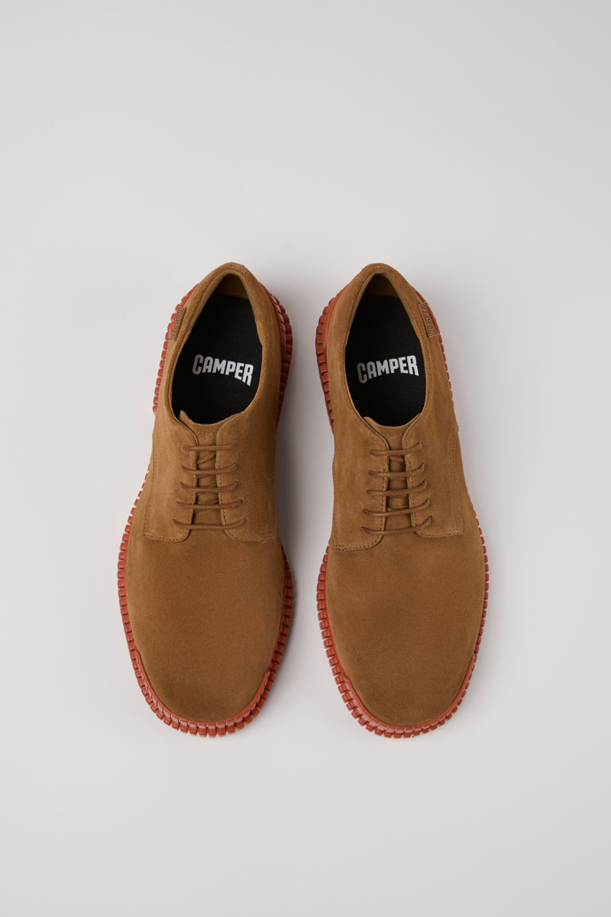 Camper Pix - Brauner Herrenschuh aus Veloursleder.