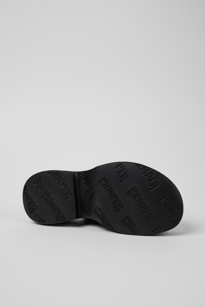 Camper Tasha - Schwarze ledersandale für damen.