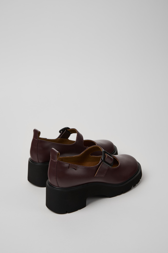 Camper Milah - Weinroter Lederschuh für Damen.