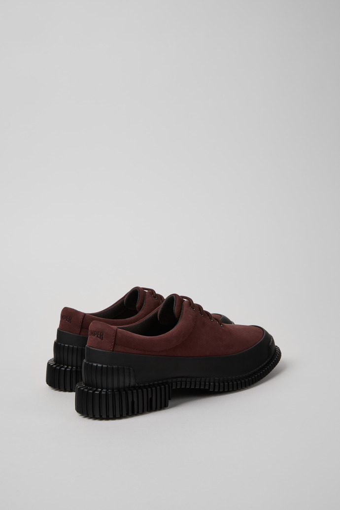 Camper Pix - Weinroter Schuh aus Nubukleder und Leder für Damen.