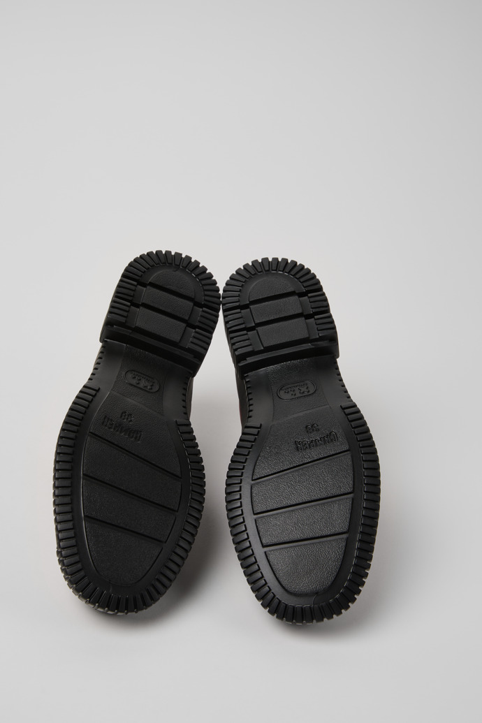 Camper Pix - Weinroter Schuh aus Nubukleder und Leder für Damen.