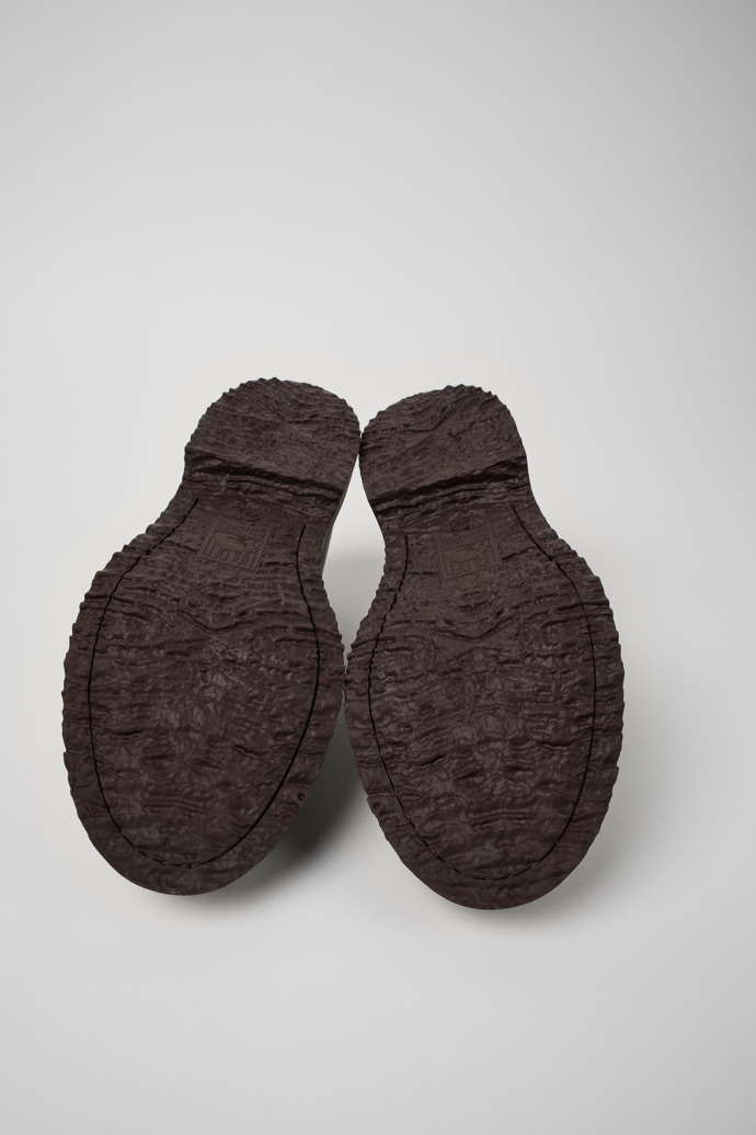 Camper Twins - Braune und weiße Lederloafer für Herren