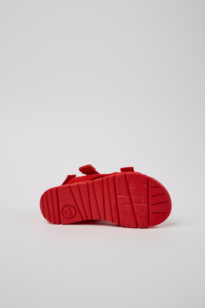 Camper Oruga - Rote Kindersandale aus Textil.