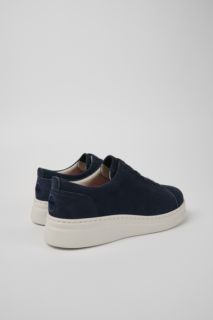 Camper Runner Up - Blauer Damessneaker aus Nubukleder.