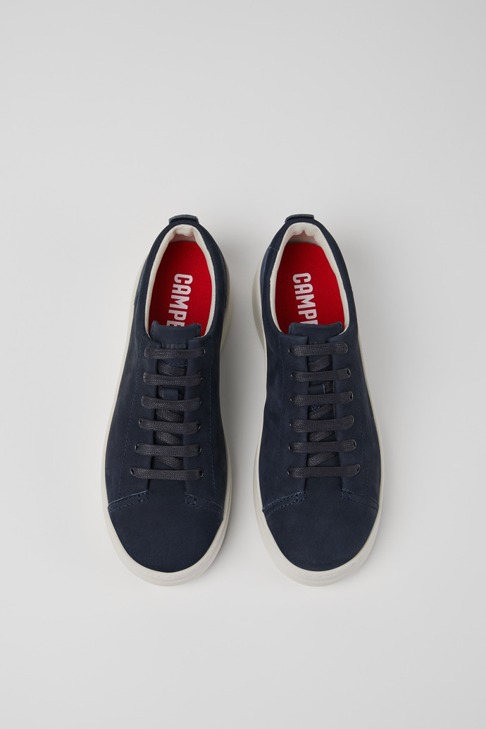 Camper Runner Up - Blauer Damessneaker aus Nubukleder.