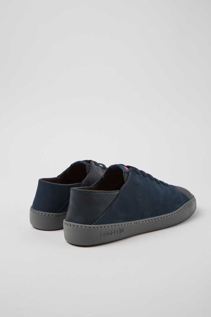 Camper Twins - Blauer Herrenschuh aus Nubukleder und Leder.