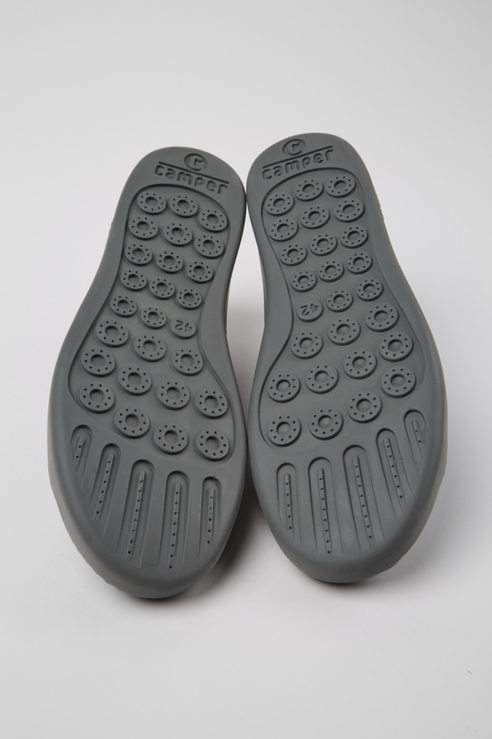 Camper Twins - Blauer Herrenschuh aus Nubukleder und Leder.