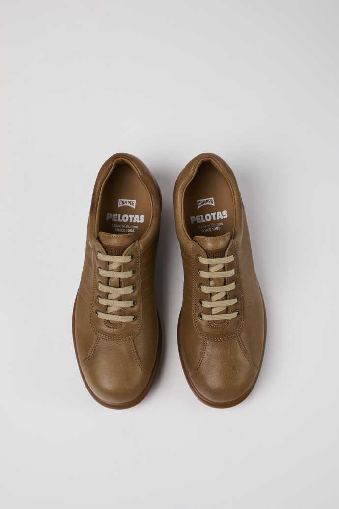 Camper Pelotas - Brauner Lederschuh für Damen