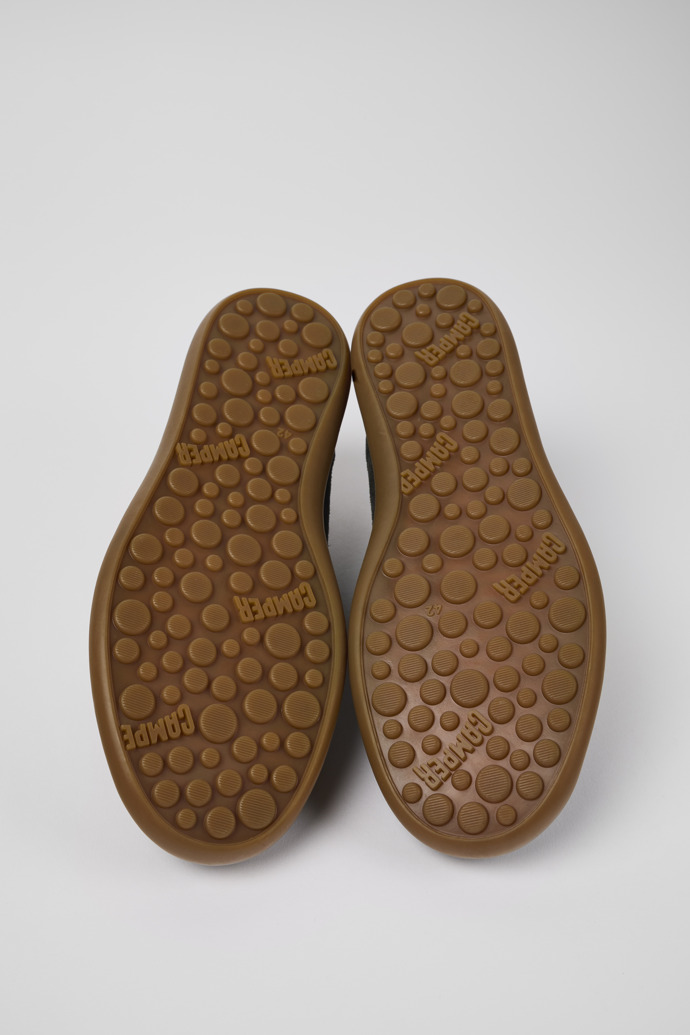 Camper Pelotas Soller - Dunkelgrauer Herrensneaker aus Nubukleder/Leder