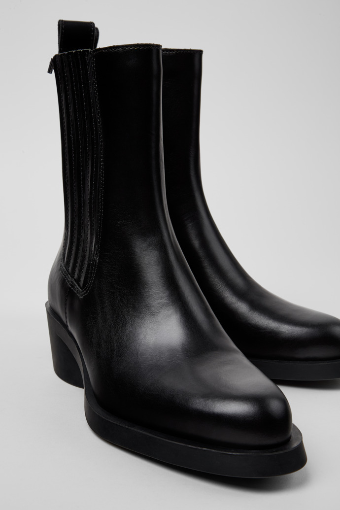 Camper Bonnie - Schwarzer Damenstiefel aus Leder