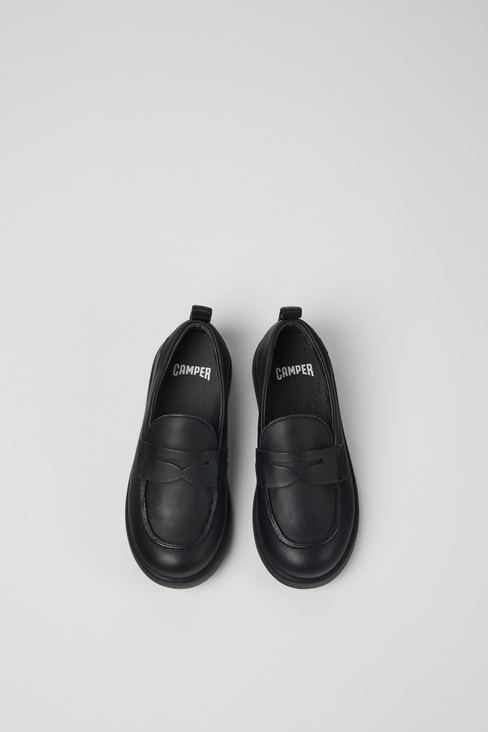 Camper Duet - Schwarzer Kinderballerina aus Leder.