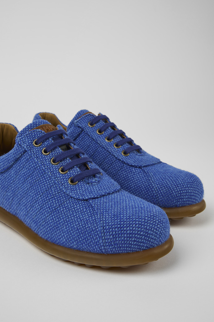 Camper Pelotas - Blauer Herrenschuh aus Wolle, Viskose und Leder