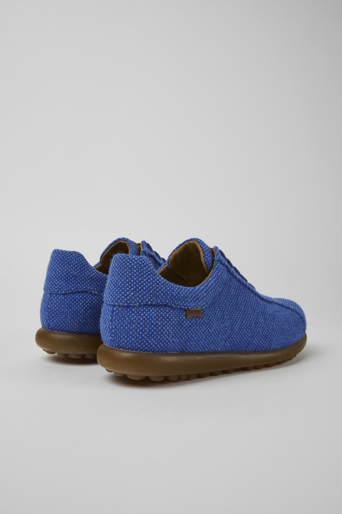 Camper Pelotas - Blauer Herrenschuh aus Wolle, Viskose und Leder