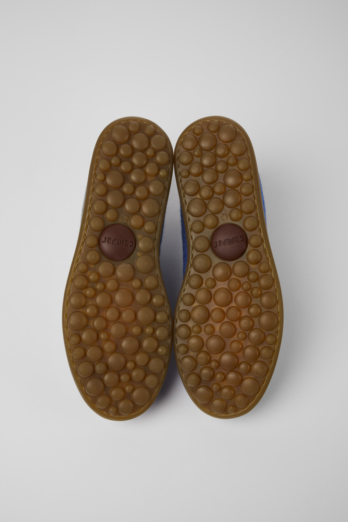 Camper Pelotas - Blauer Herrenschuh aus Wolle, Viskose und Leder