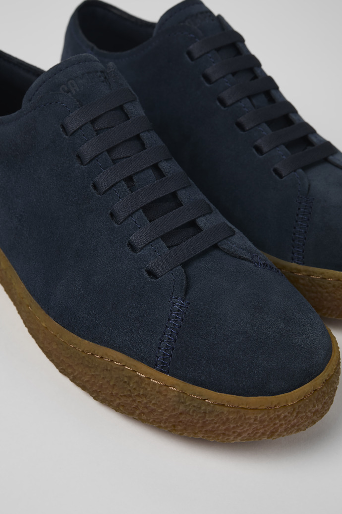 Camper Peu Terreno - Blauer Herrenschuh aus Nubukleder.