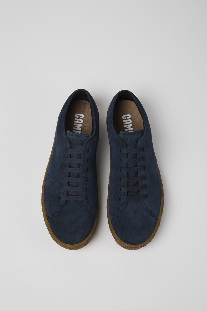 Camper Peu Terreno - Blauer Herrenschuh aus Nubukleder.