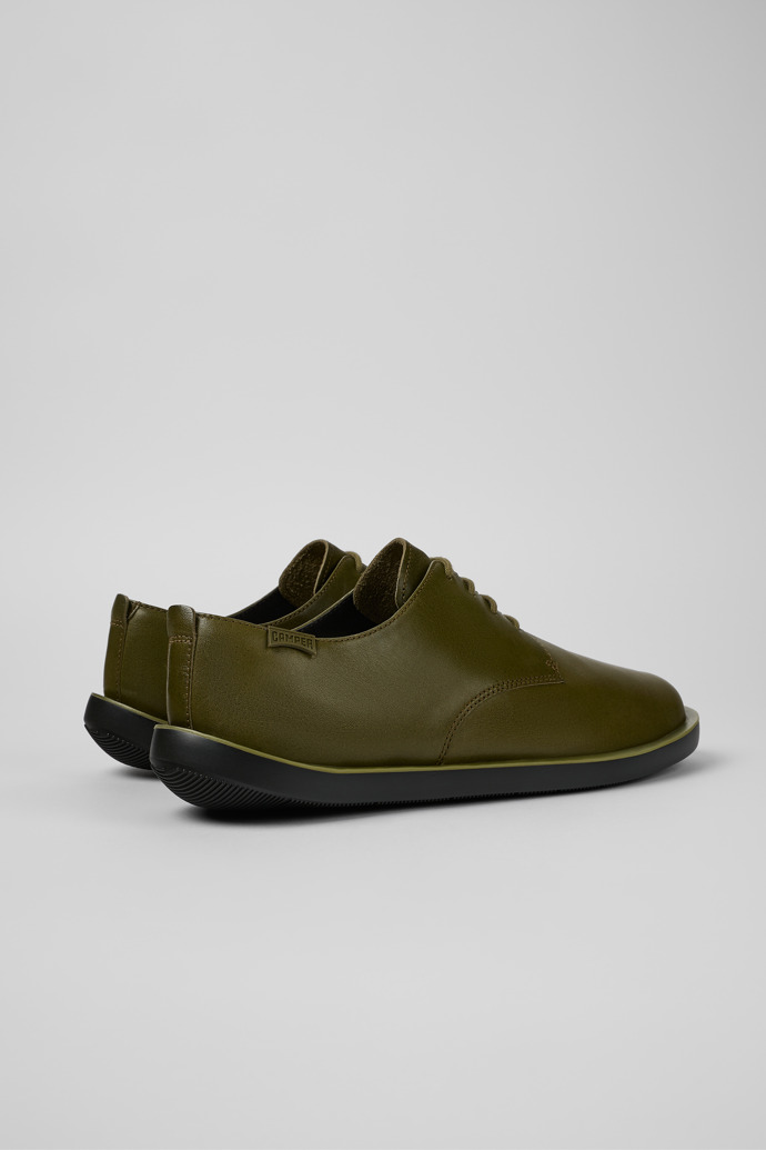 Camper Wagon - Grüner Lederschnürschuh für Herren