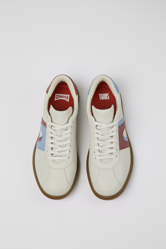 Camper Twins - Weißer Ledersneaker für Damen