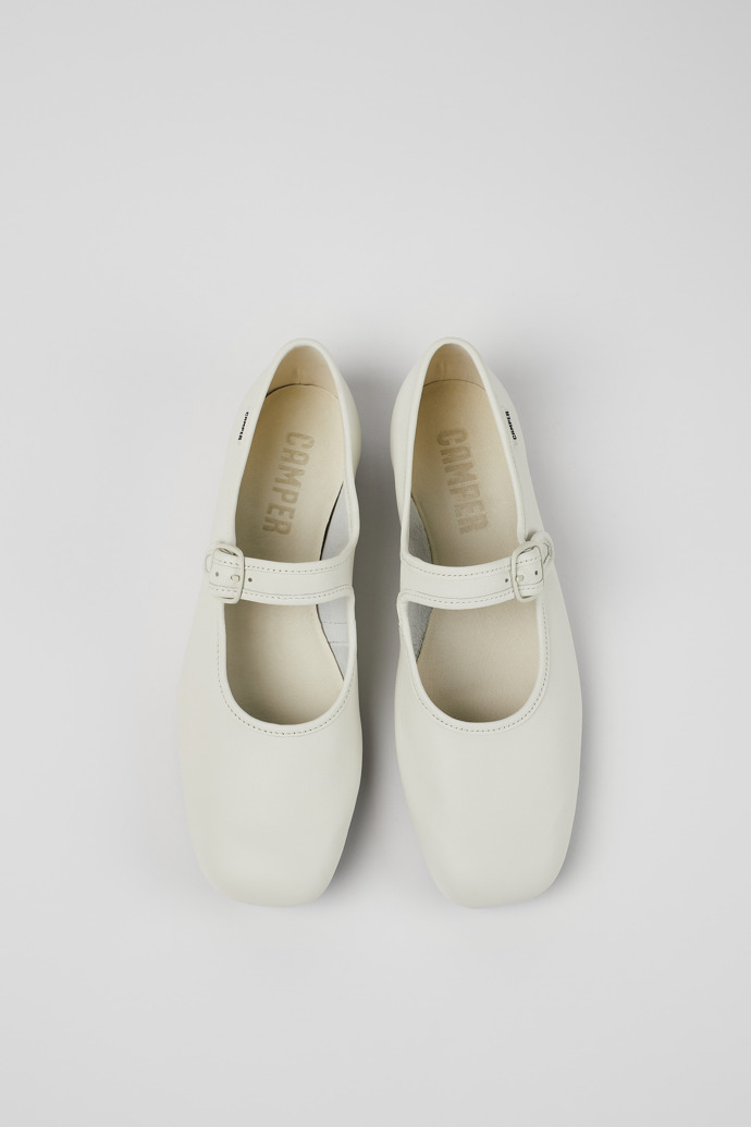 Camper Casi Myra - Weißer Frauenschuh aus Leder.
